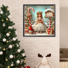 Load image into Gallery viewer, Christmas Girl 40*40CM Full Round Drill Diamond Painting Drill Diamond Painting
