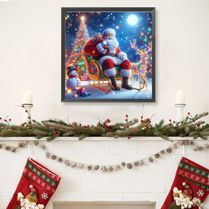 Santa Claus 40*40CM Full Round Drill Diamond Painting Drill Diamond Painting