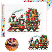 Load image into Gallery viewer, Christmas Gift Train 40*30CM Full Square Drill Diamond Painting Drill Diamond Painting
