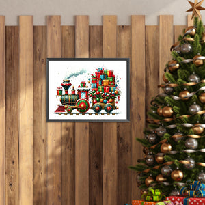 Christmas Gift Train 40*30CM Full Square Drill Diamond Painting Drill Diamond Painting