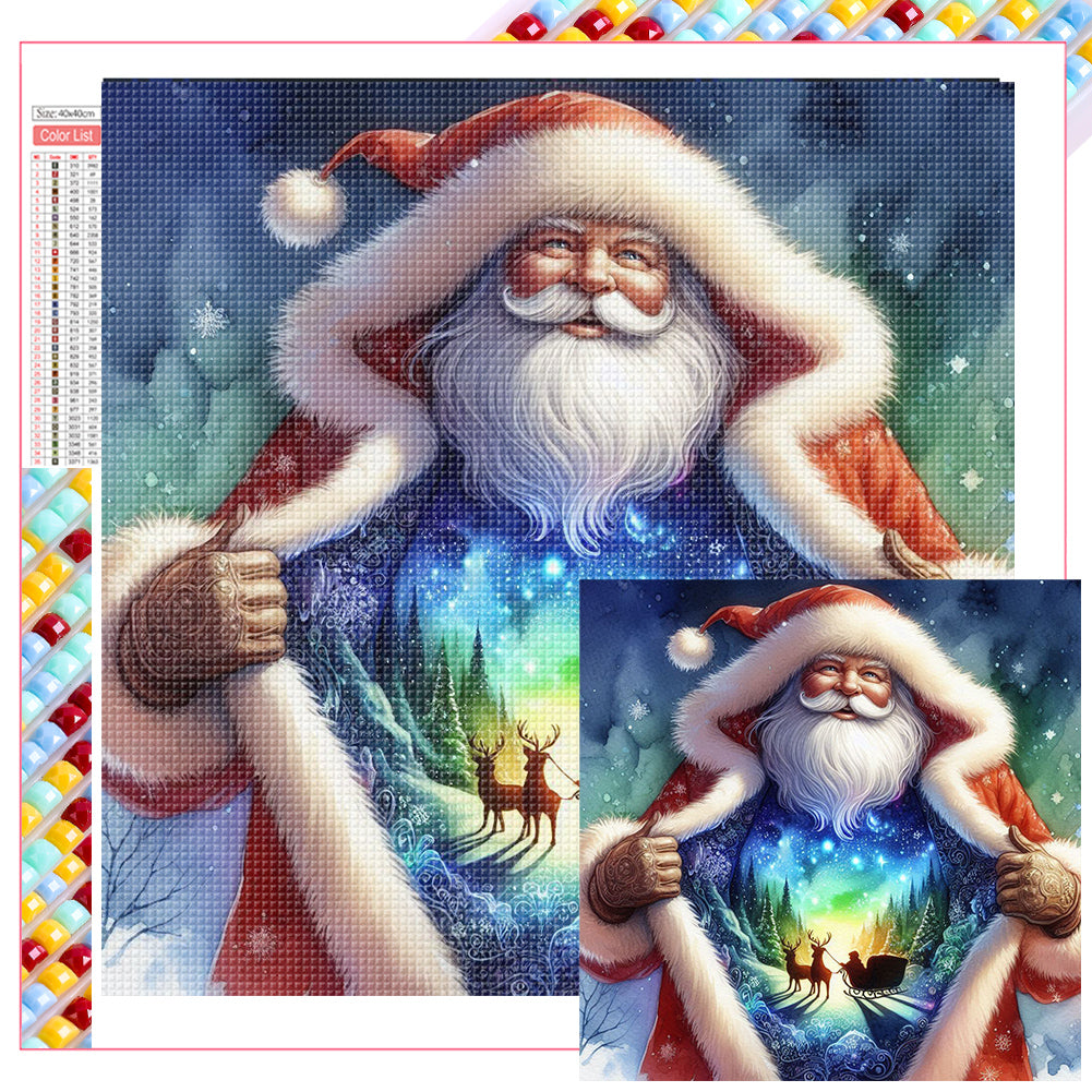 Santa Claus 40*40CM Full Square Drill Diamond Painting Drill Diamond Painting