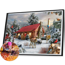 Load image into Gallery viewer, Snow House 40*50CM Full Square Drill Diamond Painting Drill Diamond Painting
