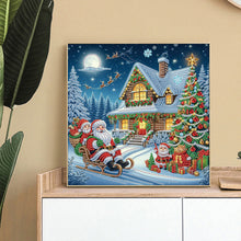 Load image into Gallery viewer, Christmas Atmosphere House 30*30CM Special Shaped Drill Diamond Painting Drill Diamond Painting
