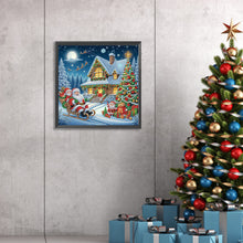 Load image into Gallery viewer, Christmas Atmosphere House 30*30CM Special Shaped Drill Diamond Painting Drill Diamond Painting
