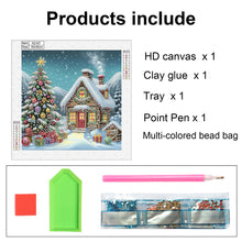 Load image into Gallery viewer, Christmas Atmosphere House 30*30CM Special Shaped Drill Diamond Painting Drill Diamond Painting
