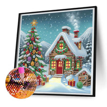 Load image into Gallery viewer, Christmas Atmosphere House 30*30CM Special Shaped Drill Diamond Painting Drill Diamond Painting
