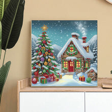 Load image into Gallery viewer, Christmas Atmosphere House 30*30CM Special Shaped Drill Diamond Painting Drill Diamond Painting
