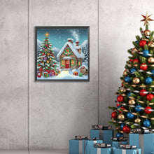 Load image into Gallery viewer, Christmas Atmosphere House 30*30CM Special Shaped Drill Diamond Painting Drill Diamond Painting
