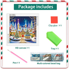 Load image into Gallery viewer, Christmas Atmosphere House 30*30CM Special Shaped Drill Diamond Painting Drill Diamond Painting
