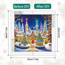 Load image into Gallery viewer, Christmas Atmosphere House 30*30CM Special Shaped Drill Diamond Painting Drill Diamond Painting
