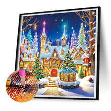 Load image into Gallery viewer, Christmas Atmosphere House 30*30CM Special Shaped Drill Diamond Painting Drill Diamond Painting
