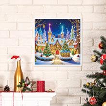 Load image into Gallery viewer, Christmas Atmosphere House 30*30CM Special Shaped Drill Diamond Painting Drill Diamond Painting
