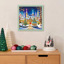 Load image into Gallery viewer, Christmas Atmosphere House 30*30CM Special Shaped Drill Diamond Painting Drill Diamond Painting
