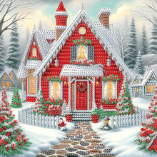 Load image into Gallery viewer, Christmas Atmosphere House 30*30CM Special Shaped Drill Diamond Painting Drill Diamond Painting
