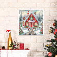 Load image into Gallery viewer, Christmas Atmosphere House 30*30CM Special Shaped Drill Diamond Painting Drill Diamond Painting
