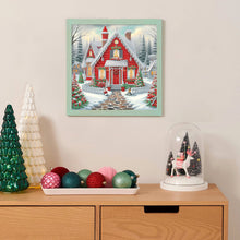 Load image into Gallery viewer, Christmas Atmosphere House 30*30CM Special Shaped Drill Diamond Painting Drill Diamond Painting
