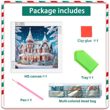 Load image into Gallery viewer, Christmas Atmosphere House 30*30CM Special Shaped Drill Diamond Painting Drill Diamond Painting
