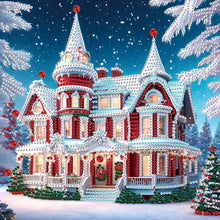 Load image into Gallery viewer, Christmas Atmosphere House 30*30CM Special Shaped Drill Diamond Painting Drill Diamond Painting
