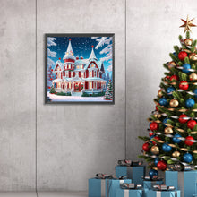 Load image into Gallery viewer, Christmas Atmosphere House 30*30CM Special Shaped Drill Diamond Painting Drill Diamond Painting
