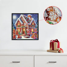 Load image into Gallery viewer, Christmas Atmosphere House 30*30CM Special Shaped Drill Diamond Painting Drill Diamond Painting
