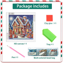 Load image into Gallery viewer, Christmas Atmosphere House 30*30CM Special Shaped Drill Diamond Painting Drill Diamond Painting
