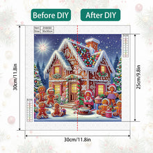 Load image into Gallery viewer, Christmas Atmosphere House 30*30CM Special Shaped Drill Diamond Painting Drill Diamond Painting
