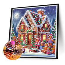 Load image into Gallery viewer, Christmas Atmosphere House 30*30CM Special Shaped Drill Diamond Painting Drill Diamond Painting
