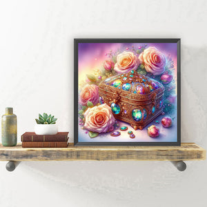 Rose Treasure Box 30*30CM Full Round Drill Diamond Painting Drill Diamond Painting