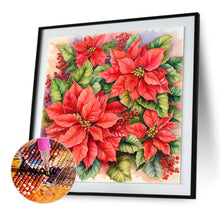 Load image into Gallery viewer, Poinsettia 30*30CM Full Round Drill Diamond Painting Drill Diamond Painting
