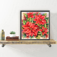 Load image into Gallery viewer, Poinsettia 30*30CM Full Round Drill Diamond Painting Drill Diamond Painting
