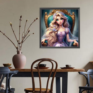 Disney Princess Rapunzel 40*40CM(Canvas) Full Round Drill Diamond Painting
