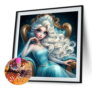 Disney Princess Elsa 40*40CM(Canvas) Full Round Drill Diamond Painting