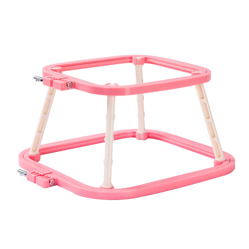 Cross Stitch Rack Trapezoid Quilting Frame for Quilting Stitching (Pink L)