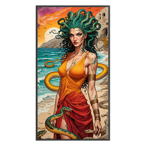 Huancan - Medusa - 40*75CM 11CT 3 Stamped Cross Stitch