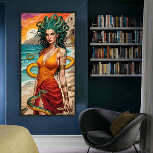 Huancan - Medusa - 40*75CM 11CT 3 Stamped Cross Stitch