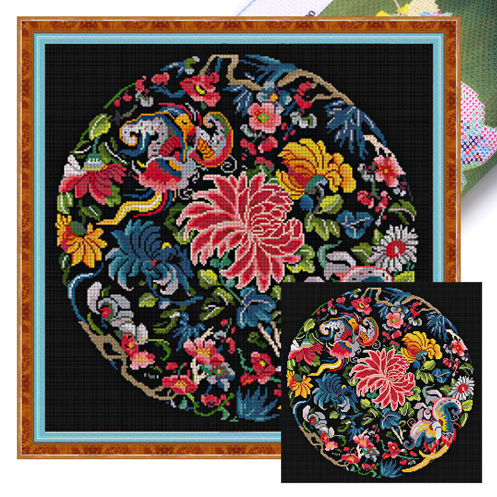 Spring Brand - Yaju - 60*60CM 11CT 3 Stamped Cross Stitch