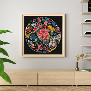 Spring Brand - Yaju - 60*60CM 11CT 3 Stamped Cross Stitch