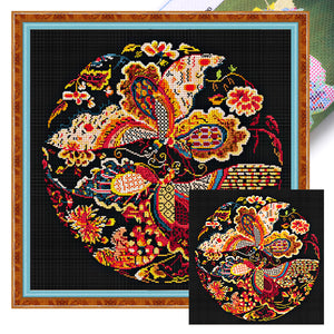 Spring Brand - Flying Phoenix - 60*60CM 11CT 3 Stamped Cross Stitch