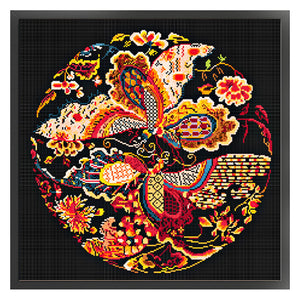 Spring Brand - Flying Phoenix - 60*60CM 11CT 3 Stamped Cross Stitch