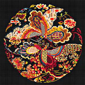 Spring Brand - Flying Phoenix - 60*60CM 11CT 3 Stamped Cross Stitch