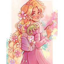 Load image into Gallery viewer, Princess Rapunzel 40*50CM(Canvas) Full Round Drill Diamond Painting

