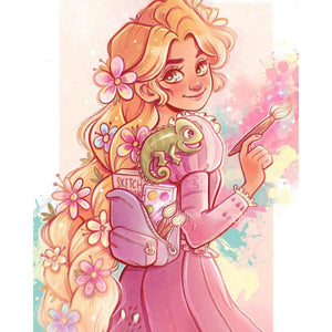 Princess Rapunzel 40*50CM(Canvas) Full Round Drill Diamond Painting