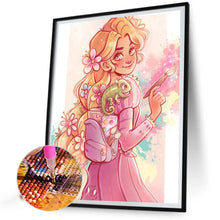 Load image into Gallery viewer, Princess Rapunzel 40*50CM(Canvas) Full Round Drill Diamond Painting
