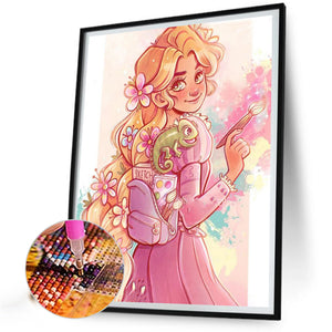 Princess Rapunzel 40*50CM(Canvas) Full Round Drill Diamond Painting