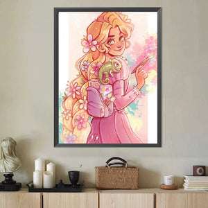 Princess Rapunzel 40*50CM(Canvas) Full Round Drill Diamond Painting