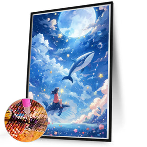 Girl'S Dream World 50*70CM(Picture) Full Round Drill Diamond Painting