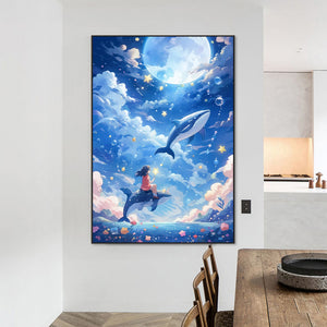 Girl'S Dream World 50*70CM(Picture) Full Round Drill Diamond Painting