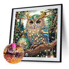 Load image into Gallery viewer, Christmas Owl 30*30CM(Canvas) Partial Special Shaped Drill Diamond Painting
