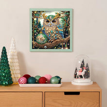 Load image into Gallery viewer, Christmas Owl 30*30CM(Canvas) Partial Special Shaped Drill Diamond Painting
