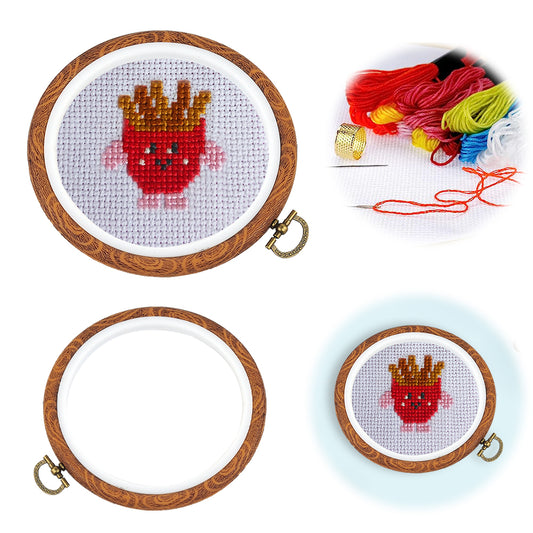 Round Embroidery Hoops Cross Stitch Frames for Embroidery and Needlework